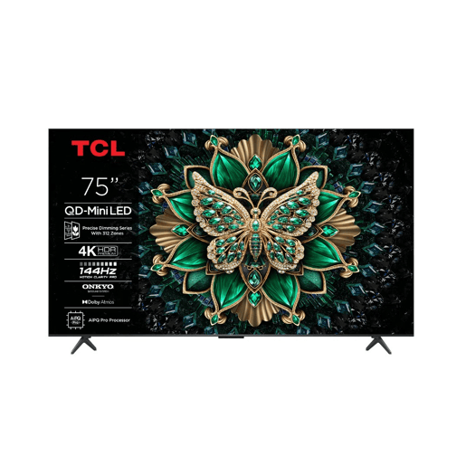 TV 75 polegadas TCL 75C6K Smart QD Mini UHD TV 75 polegadas TCL 75C6K Smart QD Mini UHD
