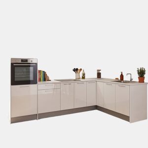 Cozinha ESENCIAL L3020 L 3x2m 20mm laminado branco brilhante