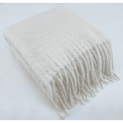 Manta FINGERS 160x220cm cor branco