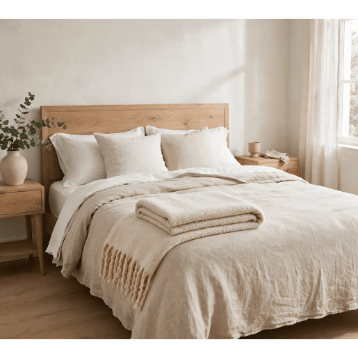 Manta PREMIUM 160x220cm cor marfim