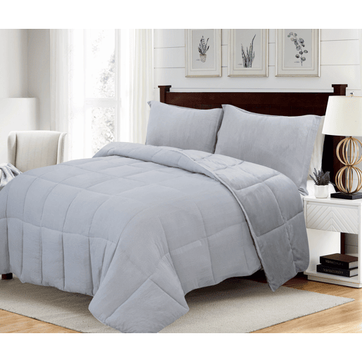 Edredão MONTBLANC cama de 90cm cor prateado