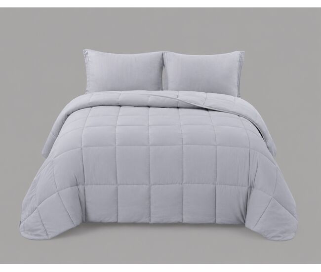 Edredón montblanc cama 180cm color plata