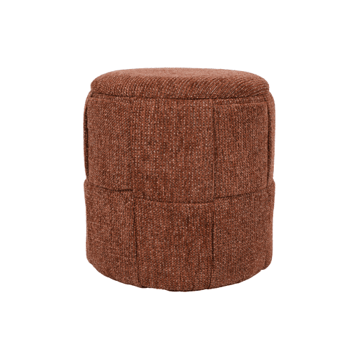 Puff BEAUTY com arrumação 40x38cm castanho Puff BEAUTY com arrumação 40x38cm castanho