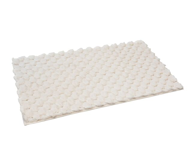 Alfombra baño wabe 60x100cm color crudo