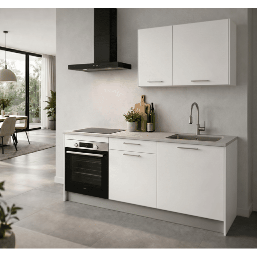 Cozinha ESENCIAL R18 reta 1,8m 16mm branco mate Cozinha ESENCIAL R18 reta 1,8m 16mm branco mate
