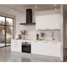 Cozinha ESENCIAL R30_2 reta 3,04m 16mm branco mate