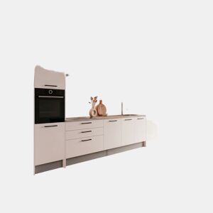 Cozinha ESENCIAL R36 reta 3,68m 16mm branco mate
