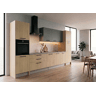 Cozinha ESENCIAL R36 reta 3,68m 16mm madeira natural e cinza