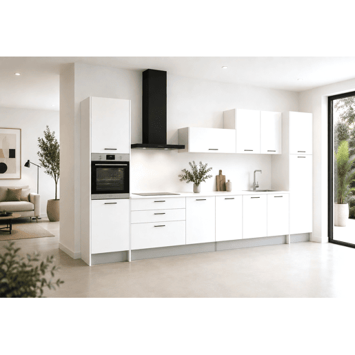 Cozinha ESENCIAL R40 reta 4m 16mm branco mate Cozinha ESENCIAL R40 reta 4m 16mm branco mate