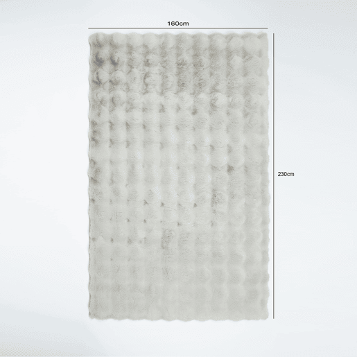 Tapete GAUFRE 160x230cm cor cinza Tapete GAUFRE 160x230cm cor cinza
