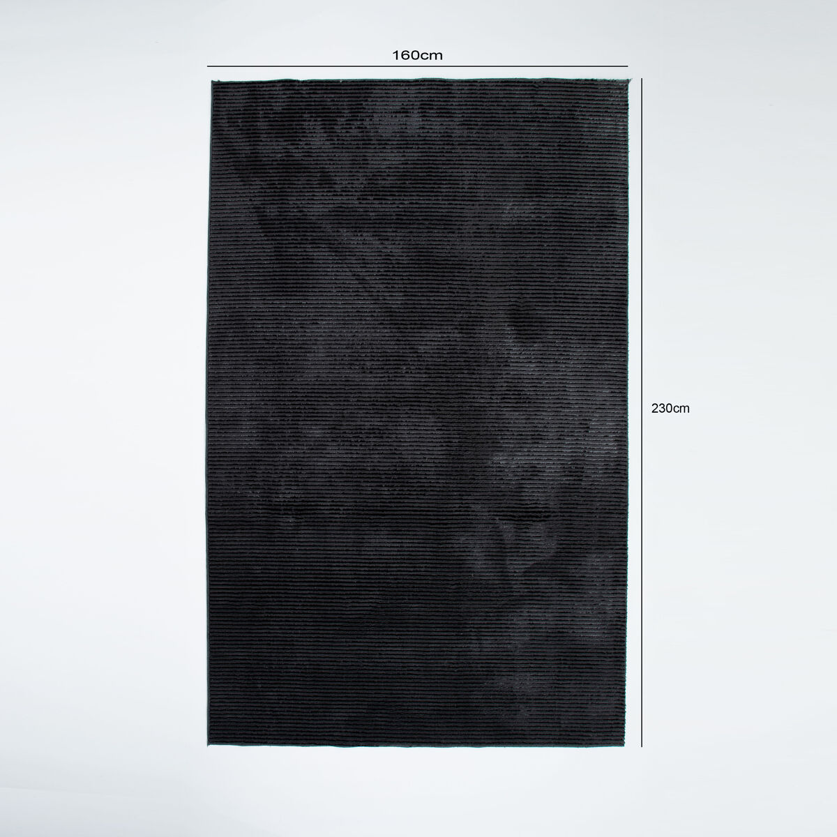 Alfombra shiny 160x230cm color gris oscuro - conforama