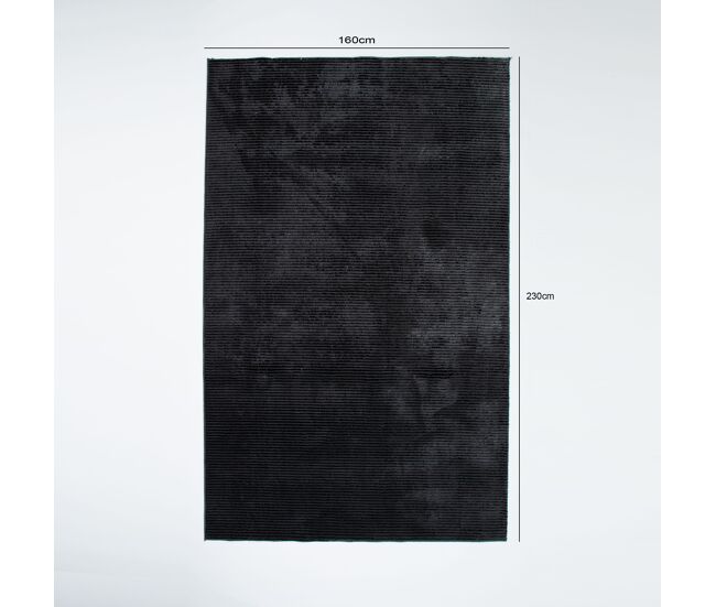 Alfombra shiny 160x230cm color gris oscuro - conforama