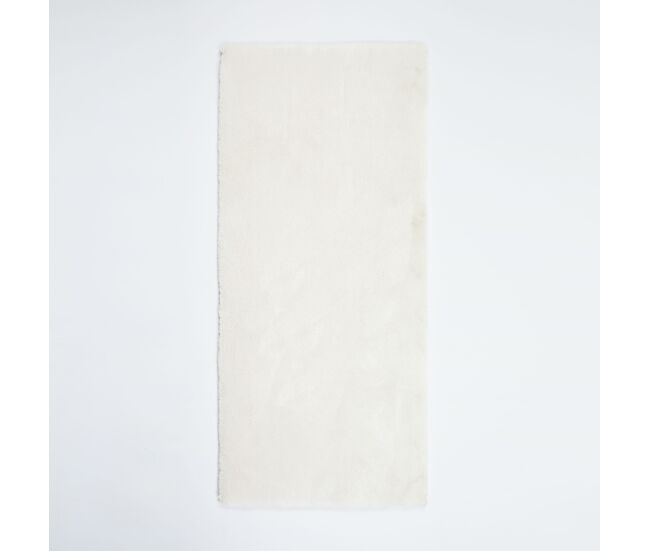 Alfombra shaggy carpet 160x230cm color blanco - conforama