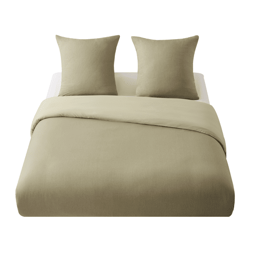 Capa de edredão BRISA para camas de 150cm cor verde