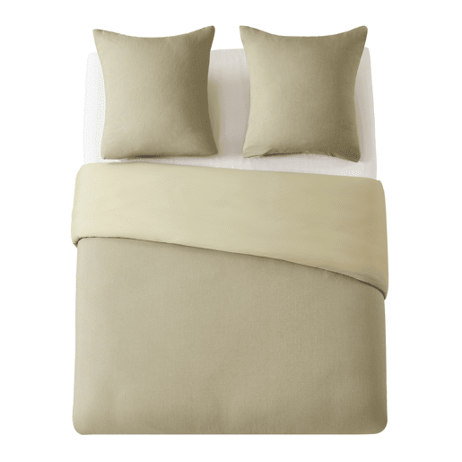 Capa de edredão BRISA para camas de 150cm cor verde