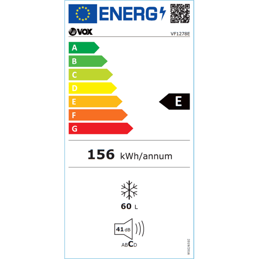 Congelador vertical VOX VF1278E 60 litros Congelador vertical VOX VF1278E 60 litros