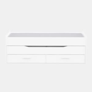 Cama nido DUOBOX II 90x190cm90x190cm mais 2 gavetas branco