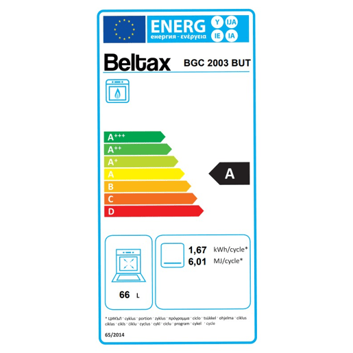 Fogão BELTAX BGC2003BUTVI BUT a gás 66 litros 57cm