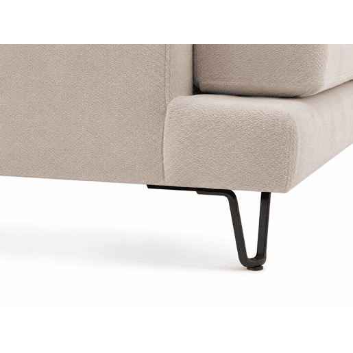 Chaise longue LENUS esquerda cor bege Chaise longue LENUS esquerda cor bege