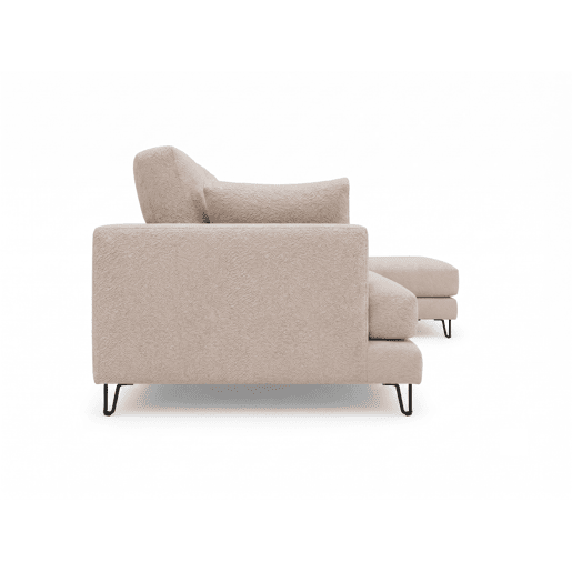 Chaise longue LENUS esquerda cor bege Chaise longue LENUS esquerda cor bege