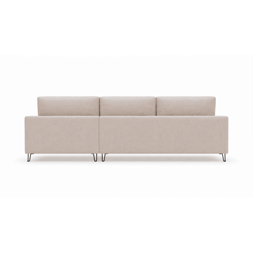 Chaise longue LENUS esquerda cor bege Chaise longue LENUS esquerda cor bege