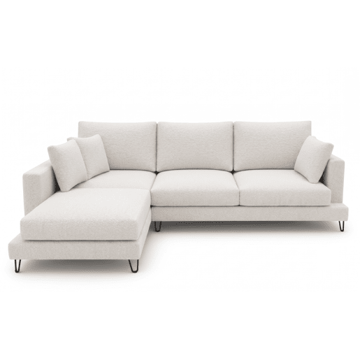 Chaise longue LENUS direita cor branco