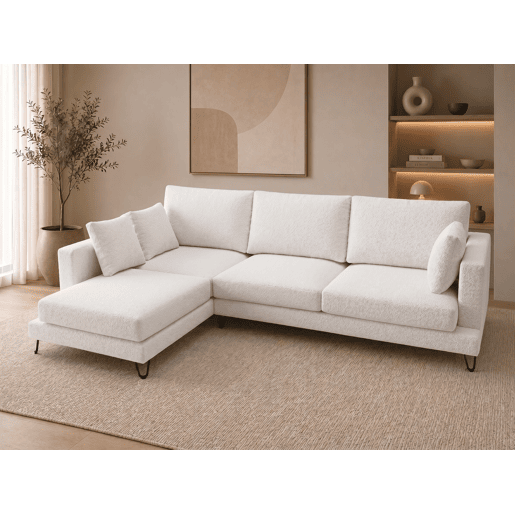 Chaise longue LENUS direita cor branco