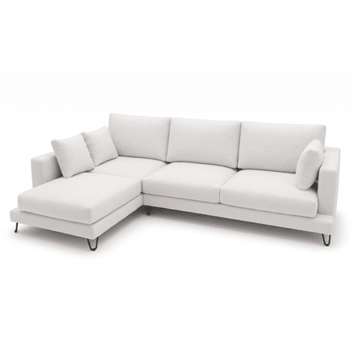 Chaise longue LENUS direita cor branco
