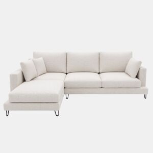 Chaise longue LENUS esquerda cor branco