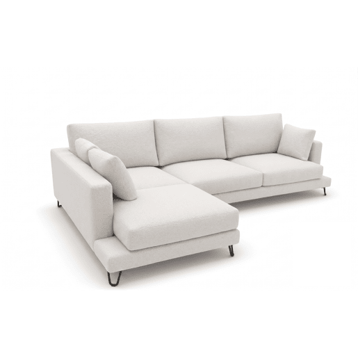 Chaise longue LENUS esquerda cor branco