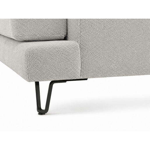 Chaise longue LENUS direita cor cinza claro
