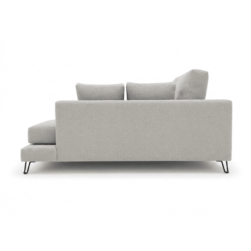Chaise longue LENUS direita cor cinza claro