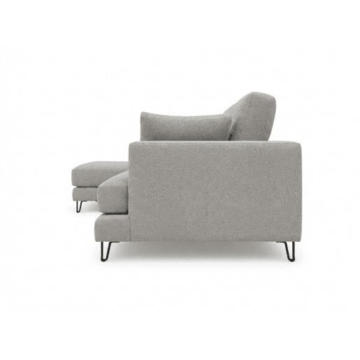Chaise longue LENUS direita cor cinza claro