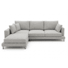 Chaise longue LENUS esquerda cor cinza claro