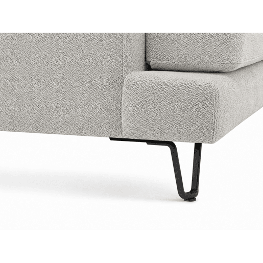 Chaise longue LENUS esquerda cor cinza claro Chaise longue LENUS esquerda cor cinza claro