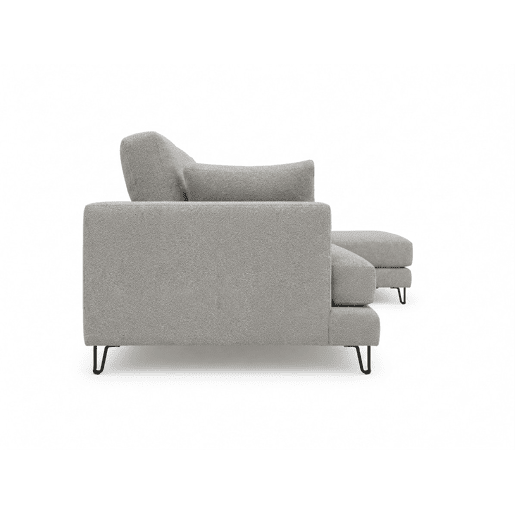 Chaise longue LENUS esquerda cor cinza claro Chaise longue LENUS esquerda cor cinza claro