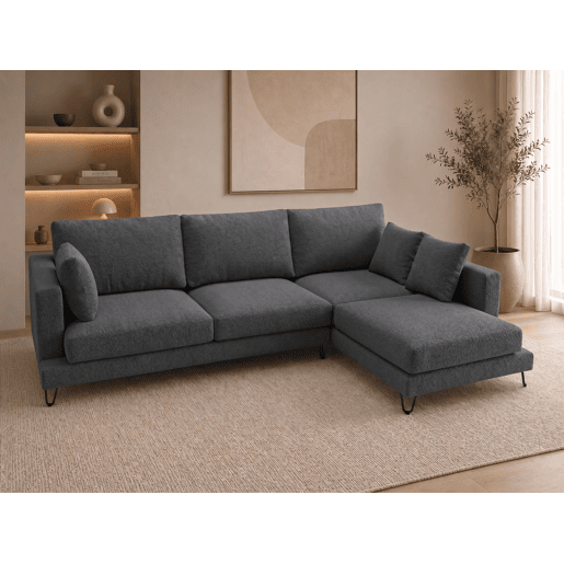 Chaise longue LENUS direita cor antracite Chaise longue LENUS direita cor antracite