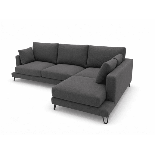 Chaise longue LENUS direita cor antracite Chaise longue LENUS direita cor antracite