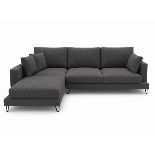 Chaise longue LENUS esquerda cor antracite Chaise longue LENUS esquerda cor antracite