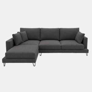 Chaise longue LENUS esquerda cor antracite