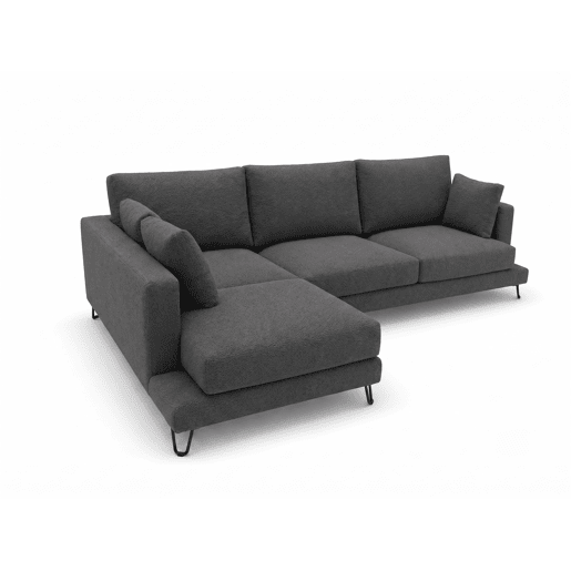 Chaise longue LENUS esquerda cor antracite Chaise longue LENUS esquerda cor antracite