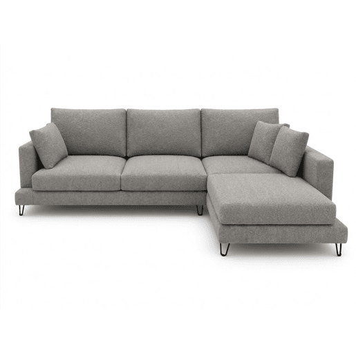 Chaise longue LENUS direita cor cinza escuro Chaise longue LENUS direita cor cinza escuro