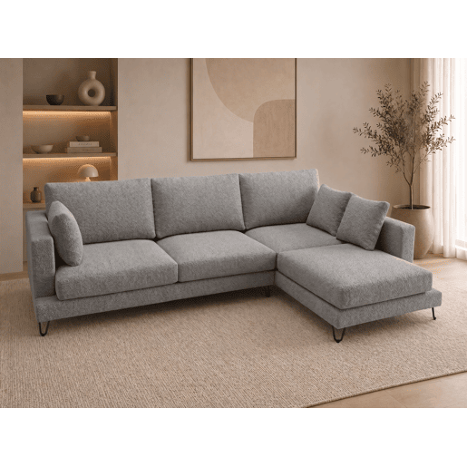 Chaise longue LENUS direita cor cinza escuro Chaise longue LENUS direita cor cinza escuro