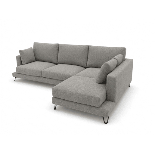 Chaise longue LENUS direita cor cinza escuro Chaise longue LENUS direita cor cinza escuro