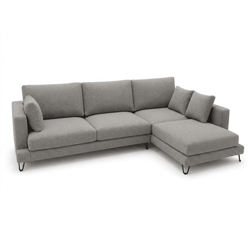 Chaise longue LENUS direita cor cinza escuro Chaise longue LENUS direita cor cinza escuro