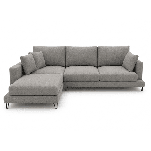 Chaise longue LENUS esquerda cor cinza escuro
