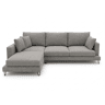 Chaise longue LENUS esquerda cor cinza escuro