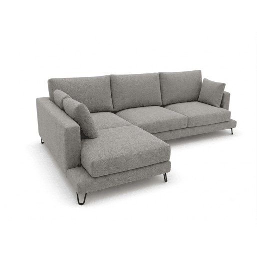 Chaise longue LENUS esquerda cor cinza escuro