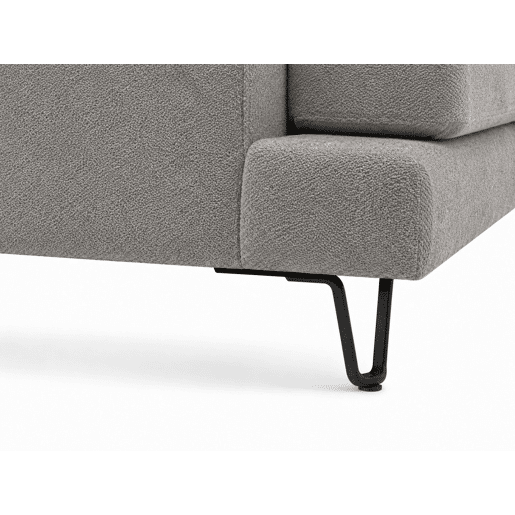 Chaise longue LENUS esquerda cor cinza escuro