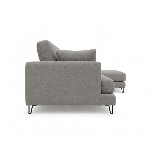 Chaise longue LENUS esquerda cor cinza escuro
